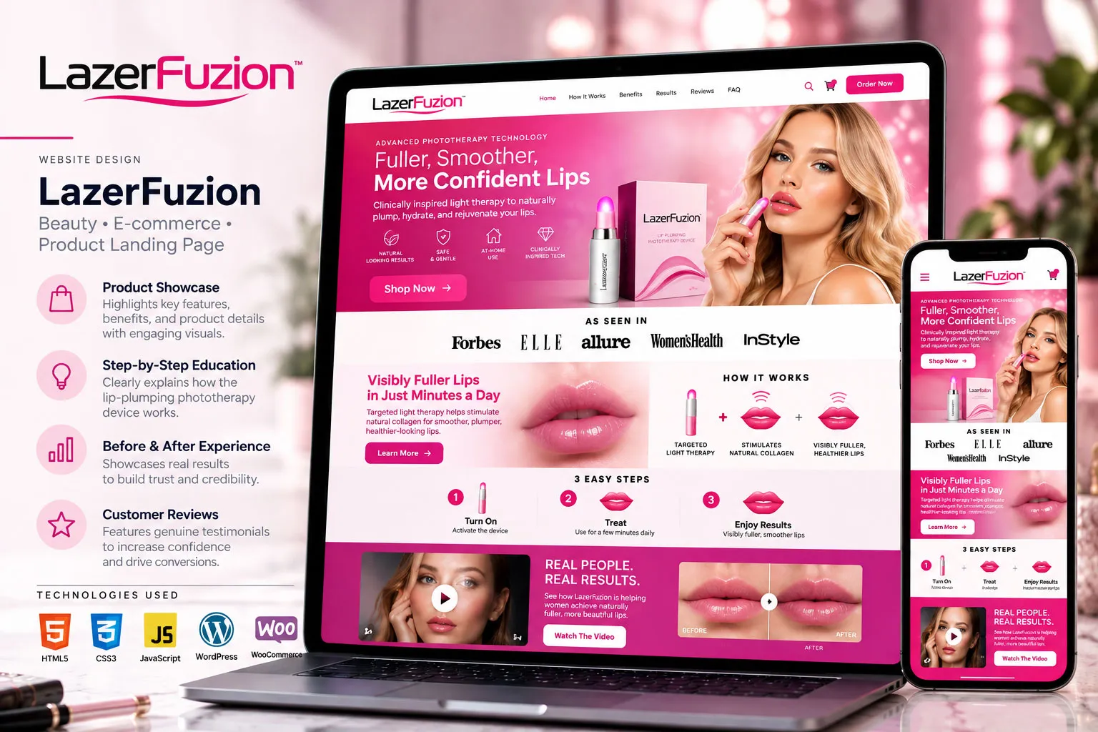 LazerFuzion website preview