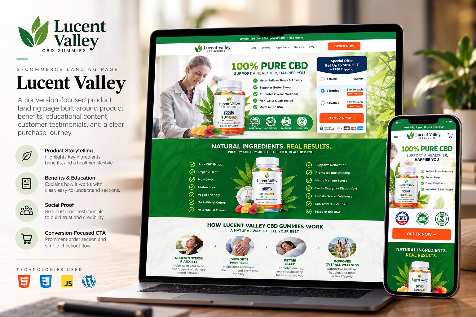 Lucent Valley website preview