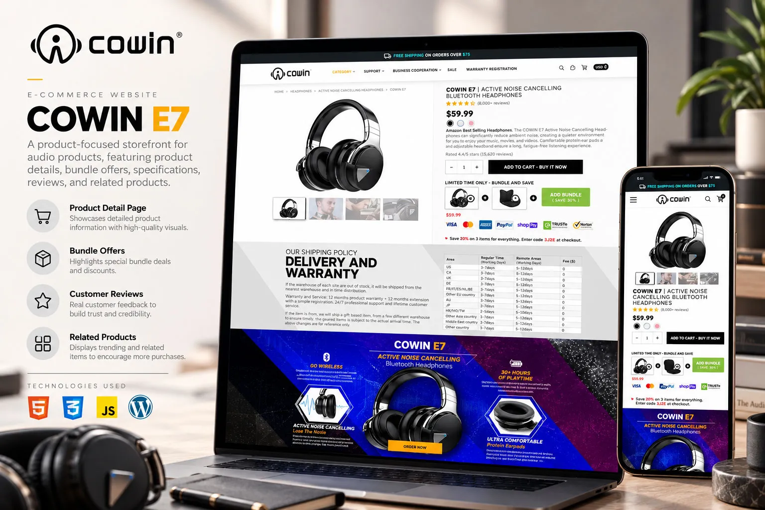 Cowin website preview